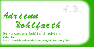 adrienn wohlfarth business card